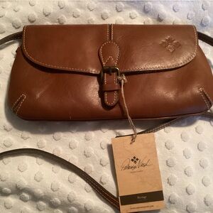 Patricia Nash Heritage Baku Italian tan Leather Crossbody NWT